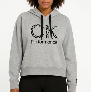 Calvin Klein Performance Gray Hoodie with Black Accents/Size L‎